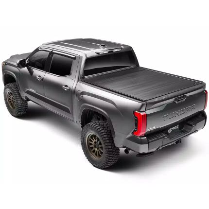 2015 Ford F-150 5'7" Bed Electric Aluminum Retractable Truck Bed Cover w/ T-Slot Rails, Retrax, EQ, EQ0373