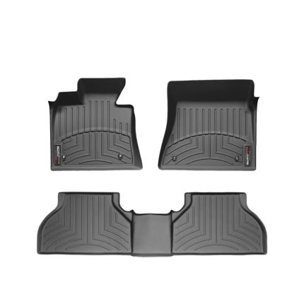 2014-2019 Nissan Rogue WeatherTech Auto Floor Liner, 1st and 2nd Row, Black, 44630-1-2