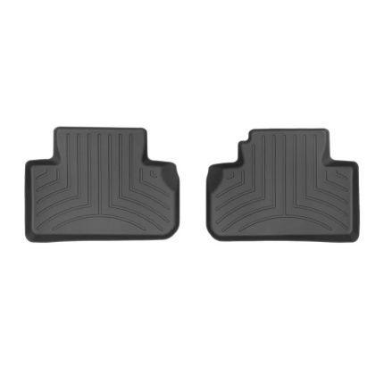 WeatherTech 2nd Row Rear Auto Floor Liner, 2-Piece Liner, Black, without 2nd Row Retention, 4411463