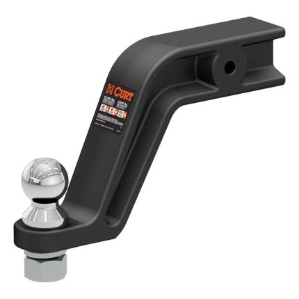 Curt Ball Mount 8" Inch Drop,  6" Inch Rise, 20,000lbs, 2-5/16" Ball, 3" Inch Hitch, w/o pin, 45377