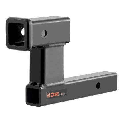 Curt 45808 Base Plates Receiver Hitch Adapter, 2" hitch, 7,500lbs, 6" Drop