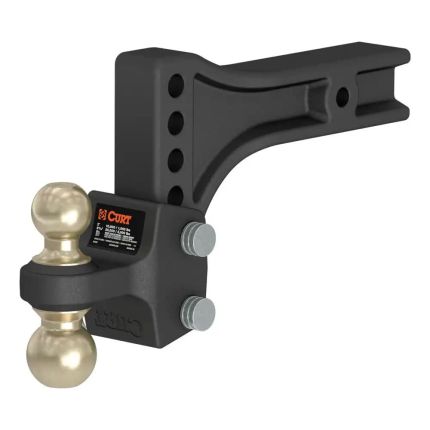 Curt 45937 HD Adjustable Hitch Ball Mount, 2-1/2" Hitch, 20,000lbs