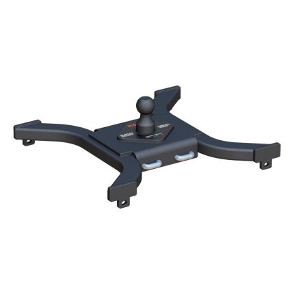 Curt 16085 Spyder 5th Wheel Rail Gooseneck Adapter Trailer Hitch 25,000lbs for 6'4" Bed