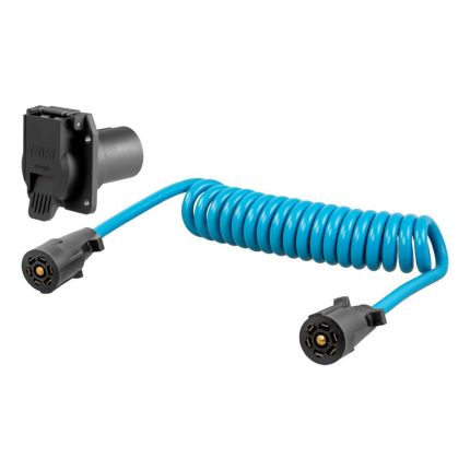 Curt 57284 8' RV Dinghy Adapter 7-Way to 7-way Round