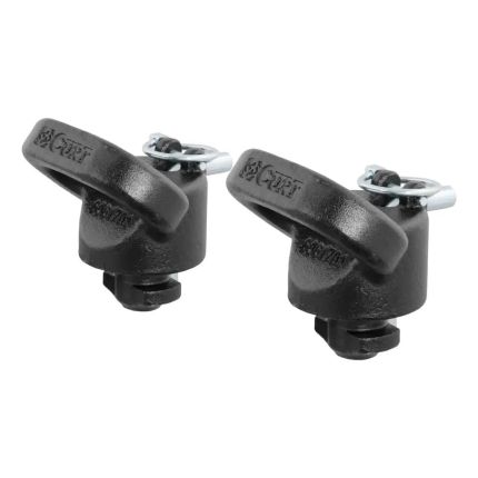 Curt 60617 OEM Puck System Gooseneck Safety Chain Anchors, Ram (30K)