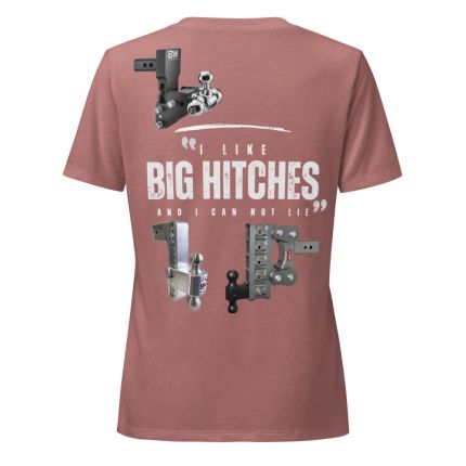 I Like Big Hitches, Mauve Pink, Women’s V-Neck T-Shirt