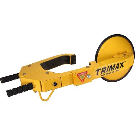 Trimax Ultra-Max Adjustable Wheel Lock, Yellow/Black, TWL100