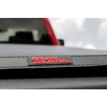 2024 Ram 1500 2500 3500 Classic 5'7" Bed Soft Folding Truck Bed Tonneau Cover, Rough Country, 41309550