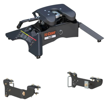 2007 Chevy/GMC Silverado Sierra 1500 5th Wheel Hitch 20K for Standard Long Bed Truck, Curt, A20, 16140-400-204