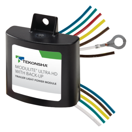 Tekonsha Ultra HD Circuit Protector Trailer Wiring w/ Back up & Over Load Protection Vehicle Wiring 5 - Way Flat (2 wire, 3 wire)