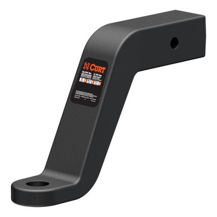 Curt 45460 Forged Ball Mount, 2-1/2" Inch Rise, 8" Inch Drop, 20,000 lbs, for 2-1/2 Inch Hitch Receiver
