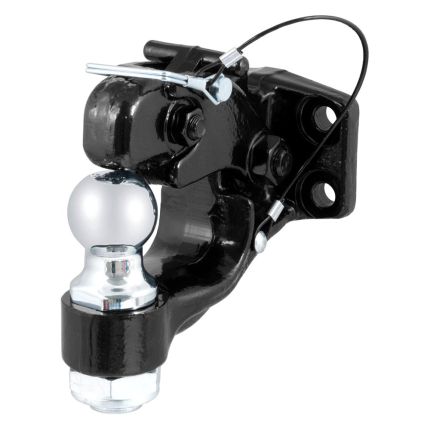 Curt 48180 Pintle Hook Ball Combo, 1-7/8" Inch Ball w/ 6,000lbs, Pintle 16,000lbs