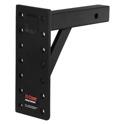 Curt 48341 Pintle Hook Mount, 10,000lbs, 10" Inch Long, Fits 2" Inch Hitch Receiver