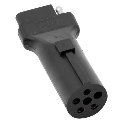 Bargman 50-98-054 6-Way Round Adapter to 4-Way Flat