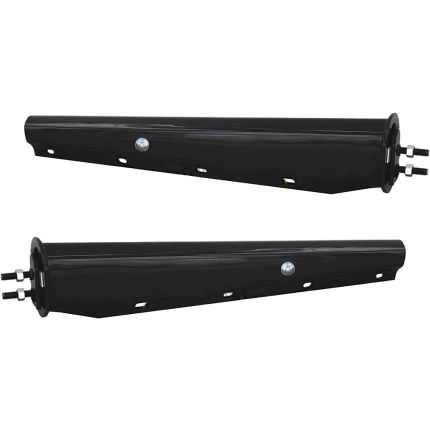 PitStop 30" Black Straight Mud Flap Hanger 1 1/8" Bolt Semi Truck Tapered