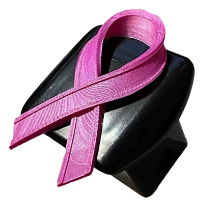 Stickysight Breast Cancer Awareness Ribbon Plastic Hitch Cover, 2" inch Hitch
