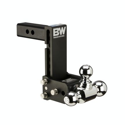 B&W TS10049B Tow & Stow 3-Ball Mount 7" Drop/Rise, 10K lbs, 2" inch Hitch