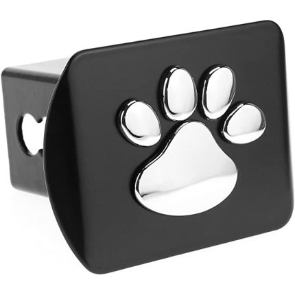 LFPartS Animal Paw Chrome 3D Emblem Hitch Cover 2" inch Hitch LAPC3D-HC