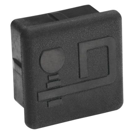 Draw-Tite 7010 Logo Rubber Hitch Cover 2" in Hitch Receiver