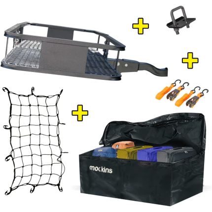 Mockins Cargo Rack, 60"x20" inch, Folding, 500 Lbs, 2" Inch Hitch