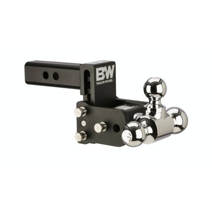 B&W TS10047B Tow & Stow 3-Ball Mount 3" Drop, 3" Rise, 10K, Fits 2" Receiver Hitch