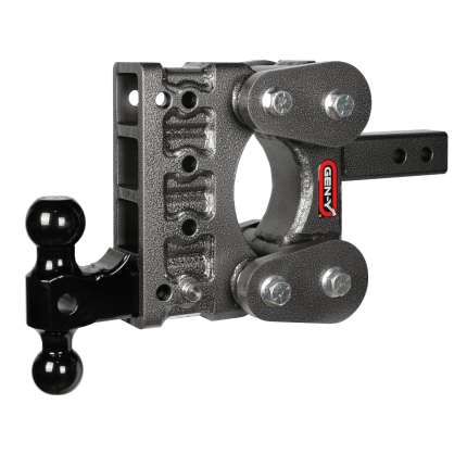 Gen-Y GH-1214 Torsion-Flex Adjustable 2-Ball Mount , 2" Hitch, 5" Drop/Rise - 16,000lbs