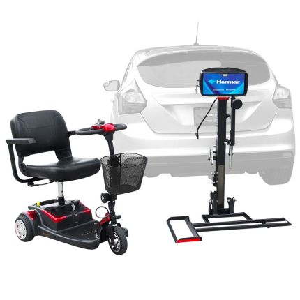 Harmar AL915 Bundle Outside Lift, 135lbs Capacity, Fits 1-1/4" Inch and 2" Inch Hitch Receiver