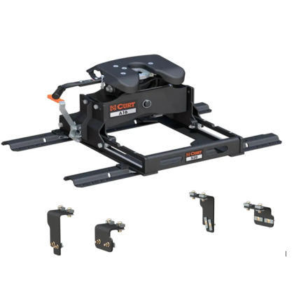 2004-2024 Nissan Titan 5th Wheel Hitch 16K w/ S20 Slider for Standard Short Bed, Curt, A16, 16520-564-204-470