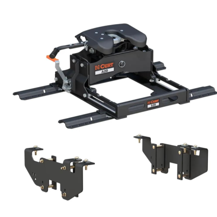 2002-2008 Dodge RAM 1500 5th Wheel Hitch 20K w/ S20 Slider for Standard Short Bed, Curt, A20, 16540-564-204-419