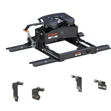 2007-2021 Toyota Tundra 5th Wheel Hitch 20K w/ S20 Slider for Standard Short Bed, Curt, A20, 16540-564-204-468