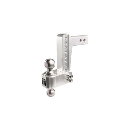 BulletProof AL206S Hitches Adjustable Aluminum Ball Mount, 2" & 2-5/16" inch Stainless Steel Ball, 6" Drop/Rise, 14,000 Lbs, 2" inch Hitch