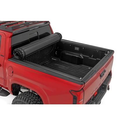 2015-2025 Ford F-150 5'7" Bed Aluminum Hard Roll Up Truck Bed Tonneau Cover, Rough Country 50221550