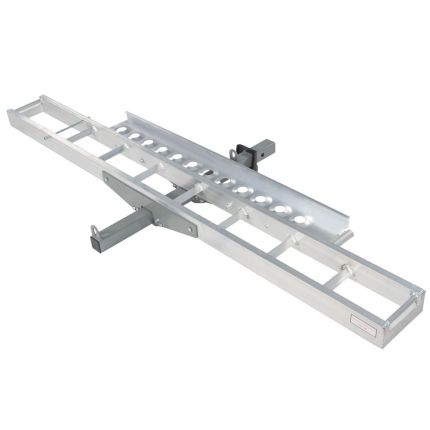 Black Widow Pro Aluminum Dirt Bike Rack, 400lbs, 2" inch Hitch, Silver, MHAMC400