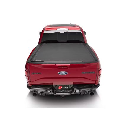 2024 - 2026 Toyota Tacoma 6' Bed w/ Deck Rails Vinyl Aluminum Hard Roll Up Tonneau Cover, Bak, Revolver X4S, 80447