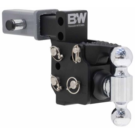 B&W  Pintle Tow & Stow 2-5/16" Ball Mount, 10K/16K, Fits 2" Receiver Hitch, TS10053B