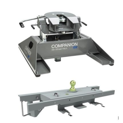 B&W GNRVK3500-1309K 5Th wheel Companion With Turnoverball Underbed Gooseneck Trailer Hitch for RAM