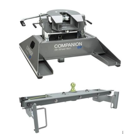 B&W GNRVK3500-1313K 5Th wheel Companion With Turnoverball Underbed Gooseneck Trailer Hitch for Dodge RAM