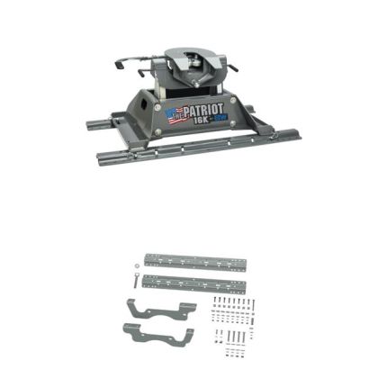 2001-2010 Chevy/GMC Silverado Sierra 2500HD 3500HD 5th Wheel Hitch 16K for Standard Long Bed Truck, B&W, Patriot, RVK3200-2500