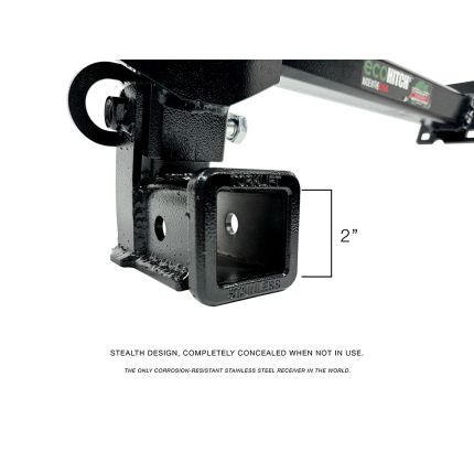 2023 - 2026 Lexus RX350/RX450h/RX500h Trailer Hitch Receiver Stainless Steel, EcoHitch x6062s, 4,500 Lbs, 2" inch Stealth Hitch