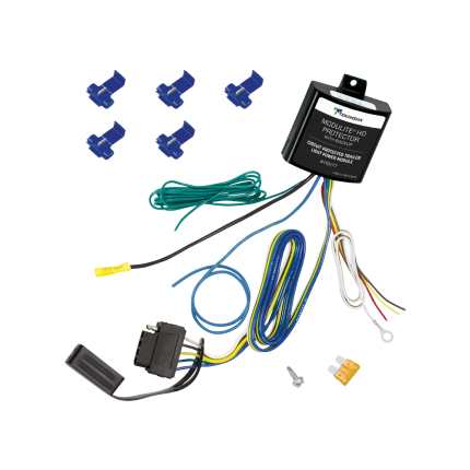 Tekonsha 119177 HD Circuit Protector Trailer Wiring w/ Back up & Over Load Protection Vehicle Wiring 5 - Way Flat (2 wire, 3 wire)