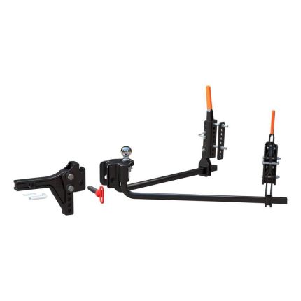 Curt 17510 TruTrack 2P Trailer-Mounted Weight Distribution Hitch, Up to 10K Lbs