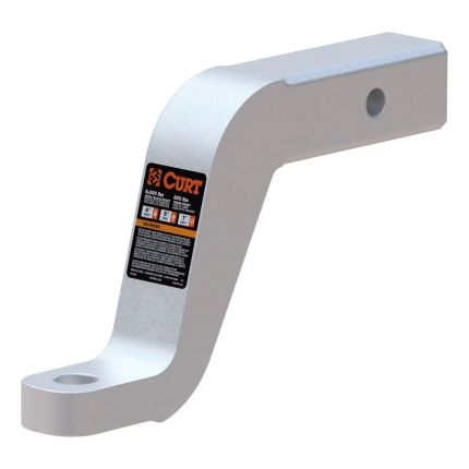 Curt 45362 Aluminum Ball Mount 2" Shank 8K 6" Drop, Rise 5"