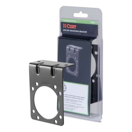 Curt 58291 Electrical Mount Bracket for 7-way round Connectors