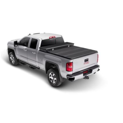 2017 Ford F-250 F-350 Super Duty 6'9" Bed Aluminum Hard Folding Truck Bed Tonneau Cover Tool Box Edition, Extang, Solid Fold 2.0, 84486
