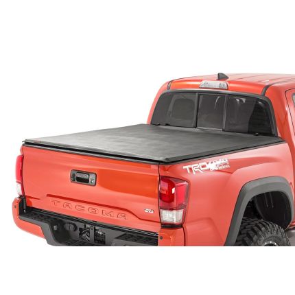 2016 Toyota Tacoma 5' Bed Soft Folding Truck Bed Tonneau Cover, Rough Country, 41716501