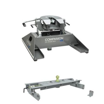 B&W GNRVK3500-1116K 5Th wheel Companion With Turnoverball Underbed Gooseneck Trailer Hitch, 20K 5th, 30K GN for Ford