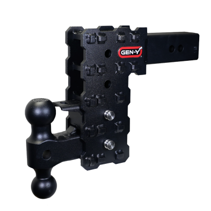 Gen-Y GH-2424X Phantom X, Adjustable Ball Mount , 2-1/2" Hitch, 7" Drop/Rise - 16,000lbs w/Pintle