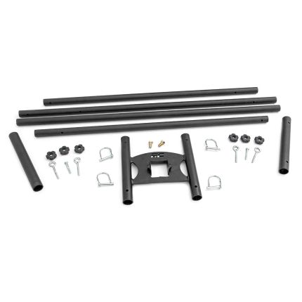 Rough Country 117504 Universal 2" inch Hitch Dual Flag Pole Holder, Mount and Flag Pole Included