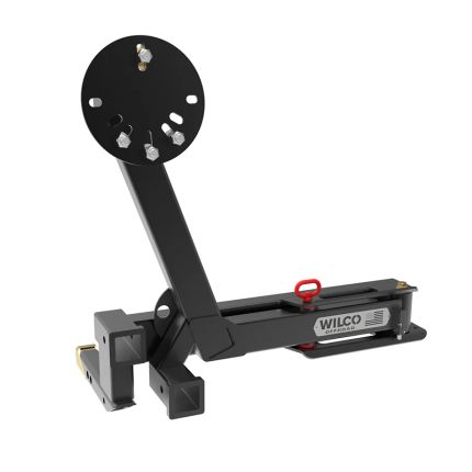 Wilco Off-Road Hitch Gate Switch Tire, 400lbs, 2" inch Hitch, w/ Dual 2" Hitch Mount, w/ Rise, UHG4100