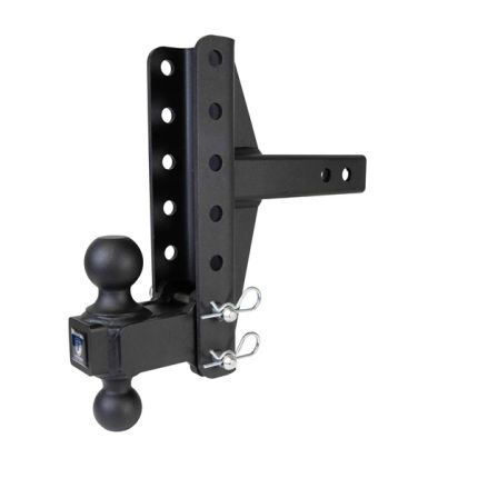 BulletProof MD20OFFSET Adjustable 2-Ball Mount for 2" Hitch - 4" & 6" Offset Hitch - 14,000 Lbs